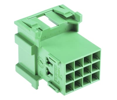 Product image for MCP 2.8 12 way tab housing, key A, green