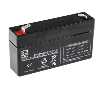 Product image for Normal AGM 6V 1.2Ah battery