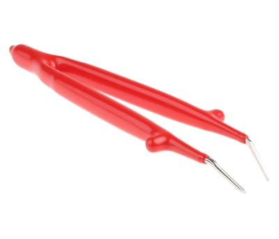 Product image for Knipex 150, Spring Steel, Bent; Serrated, Tweezers