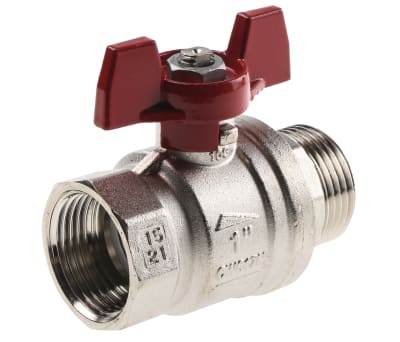 Product image for T handle ball valve 1in M-F