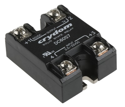 Product image for SOLID STATE RELAY 60VDC/7A, 3.5-32VDC