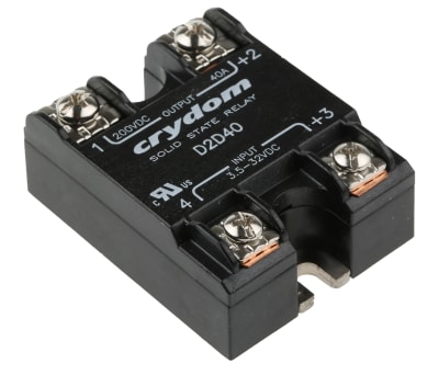 Product image for Sensata / Crydom 40 A SPST Solid State Relay, DC, Surface Mount, MOSFET, 200 V dc Maximum Load