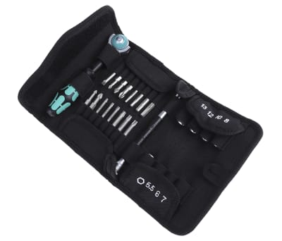 Product image for Wera Interchangeable Slotted; Hex-Plus; Phillips; Pozidriv; Torx Screwdriver Set 26 Piece