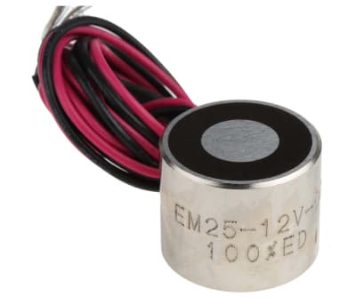 Product image for 25mm Dia. 12V Electro Holding Magnet