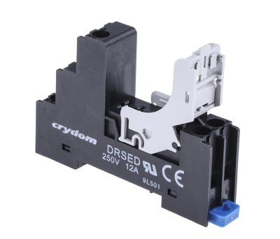 Product image for DIN RAIL MOUNT SOCKET FOR THE ED SERIES