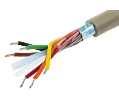 Product image for PROTEKT 300V FOIL SHIELDED 22AWG 6 CORE