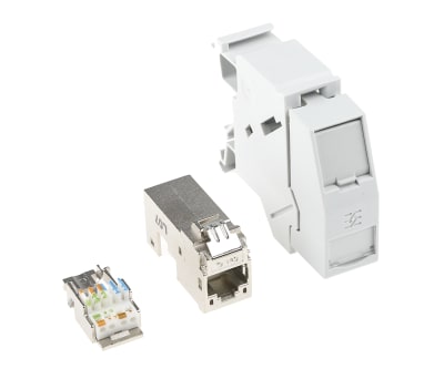 Product image for Weidmuller, 8 Pole IDC, RJ45 Connector Interface Module, DIN Rail Mount