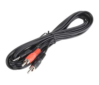 Product image for 3.5mm jack to 2 phono plug cable 3m