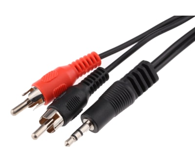 Product image for 3.5mm jack to 2 phono plug cable 2m