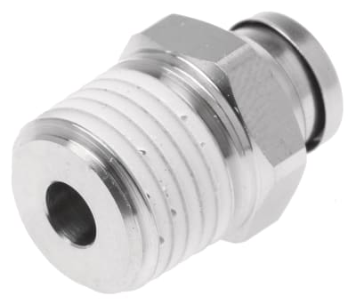 Product image for SS 316 Fitting,Male 6mm dia to R1/4