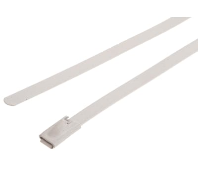 Product image for Roller ball tie S/S Coated 150x4.6 White