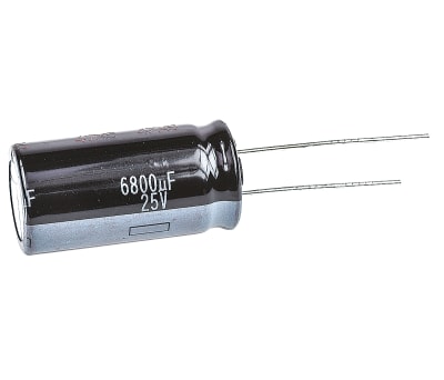 Product image for Radial HD series capacitor 25V 6800uF