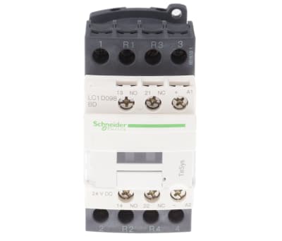 Product image for 4 Pole Contactor,2NO+2NC,24Vdc coil,20A
