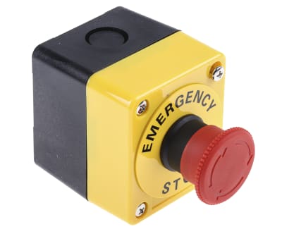 Product image for E-STOP SWITCH WITH CONTROL BOX,SPST-NC