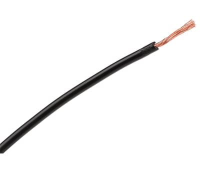 Product image for BLACK PVC CABLE 0.5MM.SQ 5M