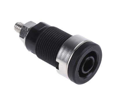 Product image for BLACK 4MM SAFETY SOCKET WITH THREAD