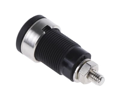 Product image for BLACK 4MM SAFETY SOCKET WITH THREAD