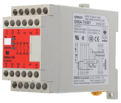 Product image for Two hand control relay,3PST-NO,Type IIIc