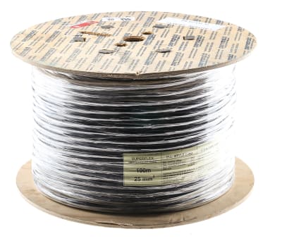 Product image for Black 25mm SuperFlexible Tri-Rated Cable