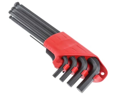 Product image for Facom 9 pieces Hex Key Set,  L Shape 1.5mm Ball End