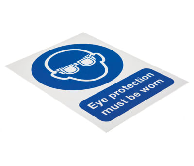 Product image for PP sign 'Eye protection.worn'210x148mm