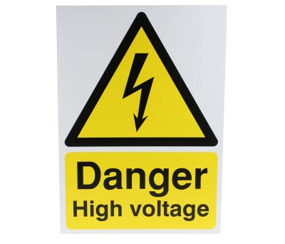 Product image for PP sign 'Danger...voltage', 400 x 300mm