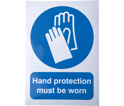 Product image for SAV sign 'Wear gloves',210x148mm