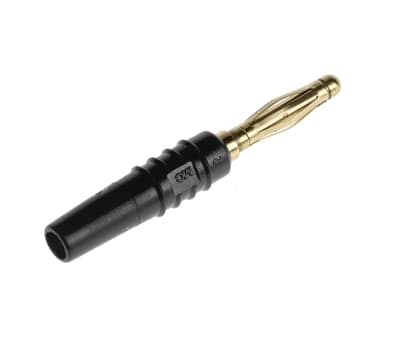 Product image for 2mm multilam test lead plug,black