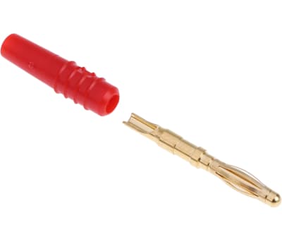 Product image for 2mm multilam test lead plug,red