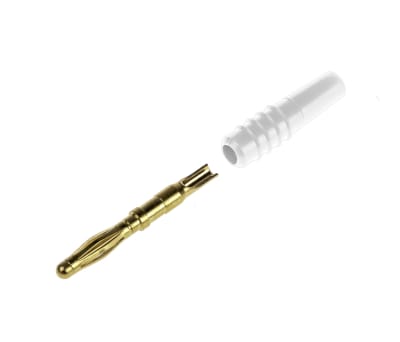 Product image for 2mm multilam test lead plug,white