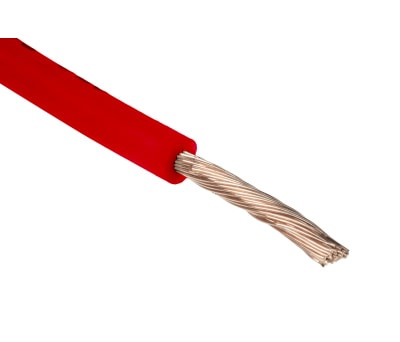 Product image for 2491B 2.5mm red LSHF equipment wire