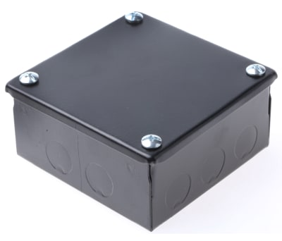 Product image for Adaptable Box 100x100x50mm Black Enamel