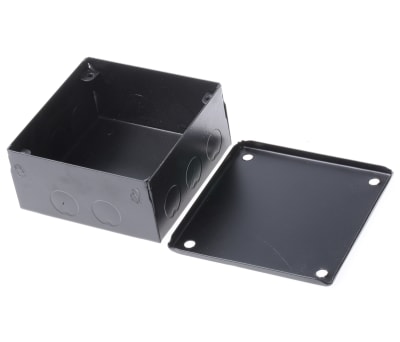 Product image for Adaptable Box 100x100x50mm Black Enamel