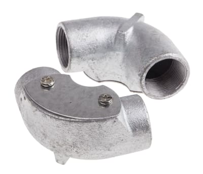 Product image for Galv steel inspection elbow fitting 25mm