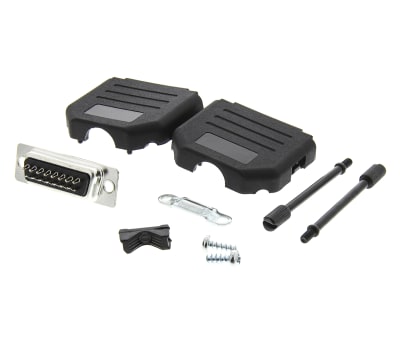 Product image for DPPK D-SUB PLUG AND SNAP HOOD KIT 15 WAY