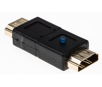 Product image for HDMI F-F COUPLER BLUE LED