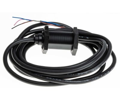 Product image for M18 sensor diffuse 100mm PNP 2m