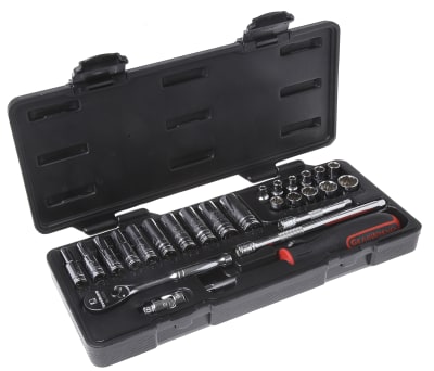 Product image for 26PC 1/4IN DRV 12 PT STD SAE SOCKET SET