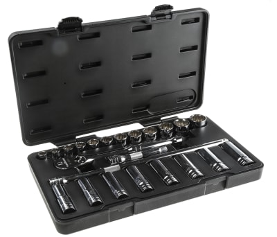 Product image for GearWrench 80707 23 Piece Socket Set, 1/2 in Square Drive