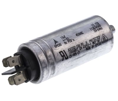 Product image for B32332 MOTOR RUN CAPACITOR 10UF 450V