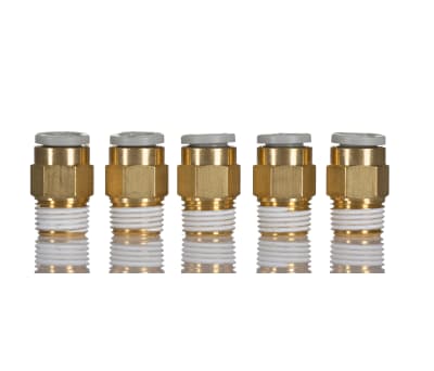 Product image for Male Connector 6mm to 1/8 with Sealant