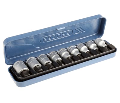 Product image for 9 Piece Hex Bit Set 1/2in 5-17 mm