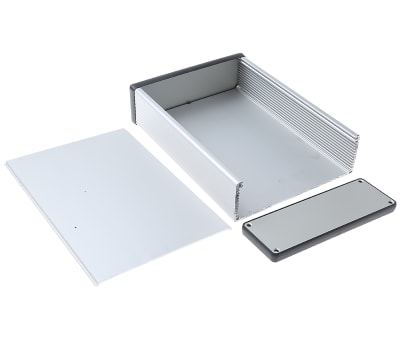 Product image for Extruded aluminium enclosure, clear