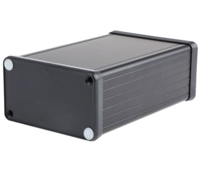 Product image for Extruded aluminium enclosure, black