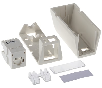 Product image for SURFACE BOX 1 PORT CAT 5E UTP WHITE