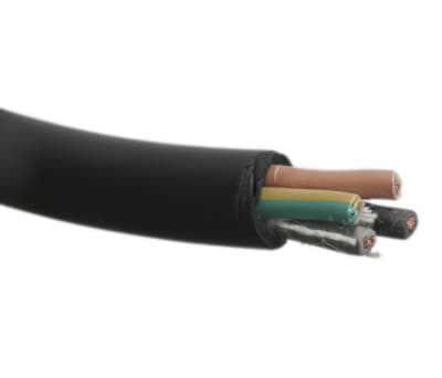 Product image for H07RNF 4 core 4mm rubber cable 50m