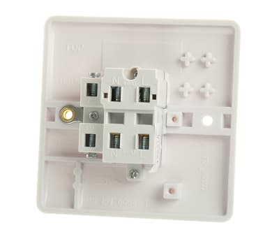 Product image for DOUBLE POLE SWITCH 1 GANG 20A WHITE