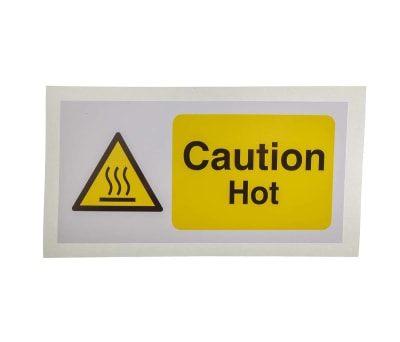 Product image for Caution Hot Label, 200x100mm