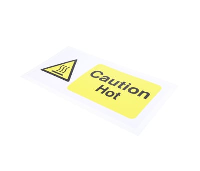 Product image for Caution Hot Label, 200x100mm