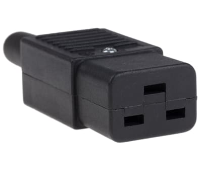 Product image for STRAIGHT SOCKET 16A C19 BLACK